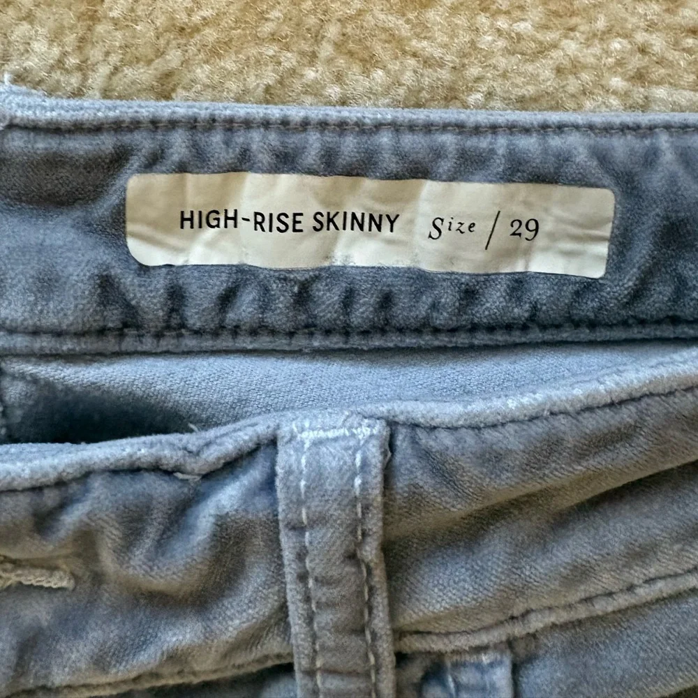 Anthropologie Women’s Pilcro and the Letterpress Velvety High-Rise Skinny Pants. - Picture 5 of 5